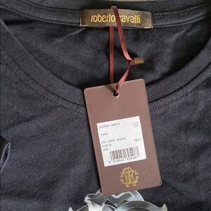 Roberto Cavalli Men's Black T-Shirt